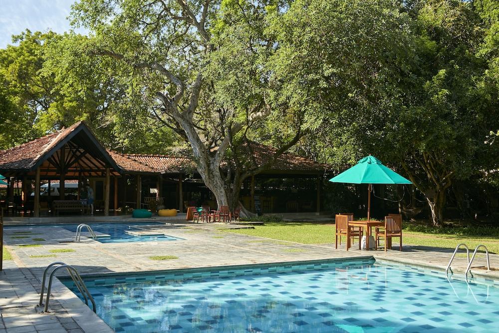 Hotel Sigiriya Ngoại thất bức ảnh The swimming pool at the hotel